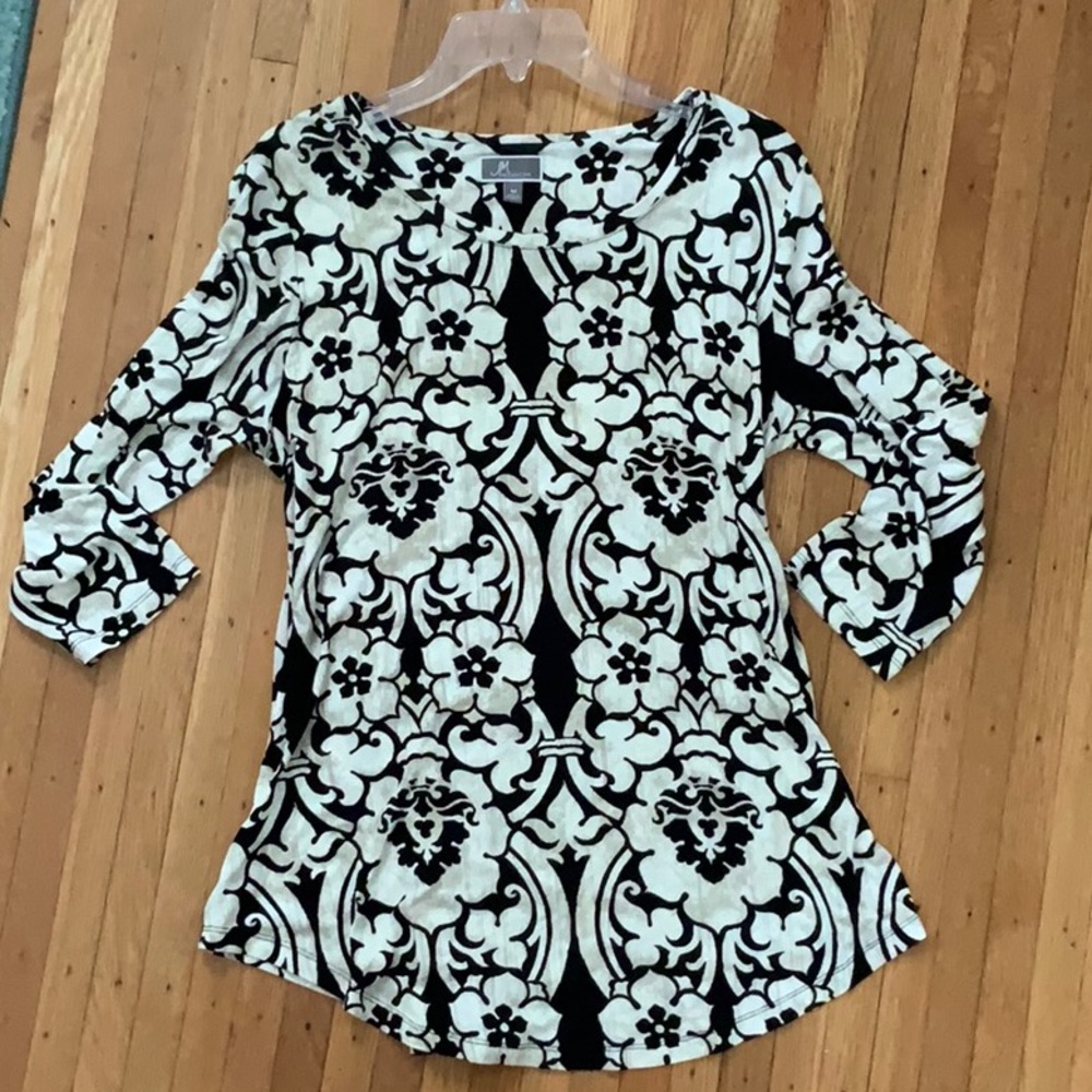 Black & tan tunic